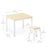 G50121 Sensory Activity Table and Stools dimensions