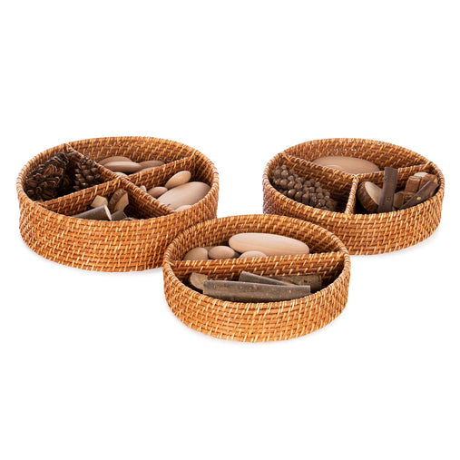 U2423 Sense of Place Stacking Loose Parts Tray Set of 3 Complete Set Propped