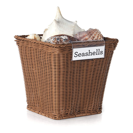 U39132 Medium Woven Basket Set of 4 Propped