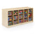 U32101 15 Bin Storage 24 in Birch Plywood Propped