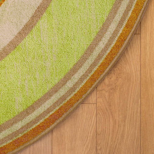 SOP9964 Oval Carpet Green Flat