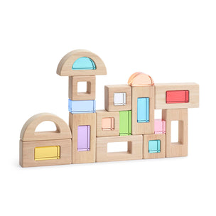 G6832 Wood and Acrylic Unit Block Window Set 24 Pieces Silo 31