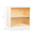U42142 2-Shelf Right Curved Storage 76 cm-BirchDimension Imagecm