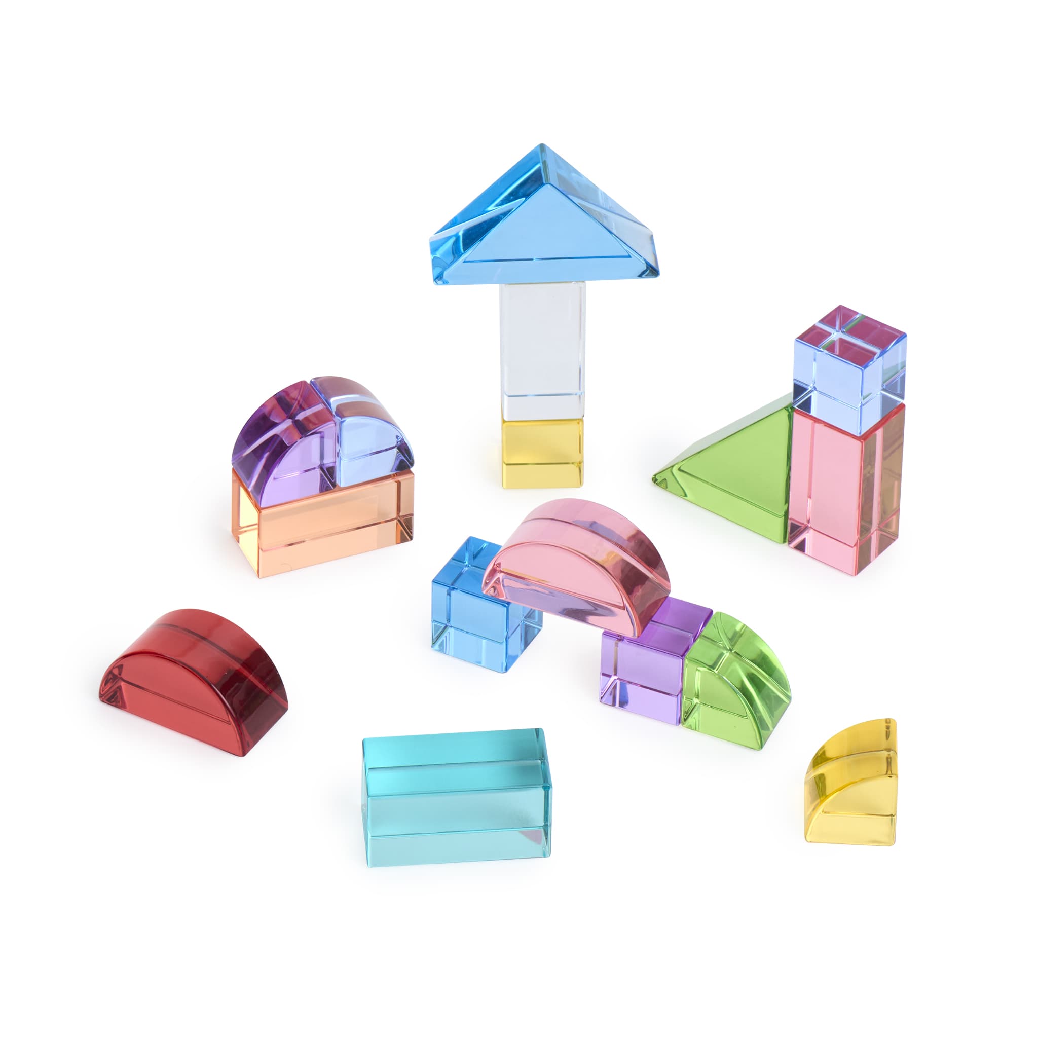 Acrylic Rainbow Unit Blocks - Foundation Set – Guidecraft