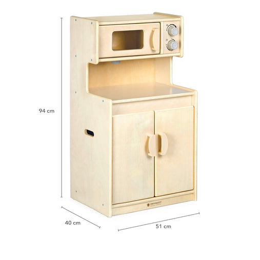 U52103 Microwave and Cupboard-Birch-Dimension Images cm