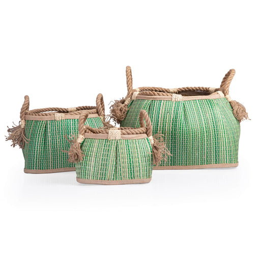U2421 Sense of Place Woven Baskets Set of 3 Side