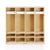 U12103 4 Section Locker Birch Plywood Front