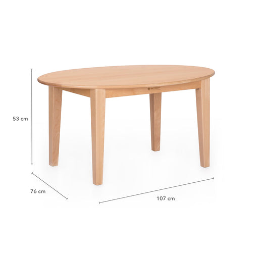 U2414 Oval Table-Dimension Images cm