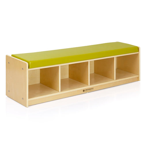 U12108 4 Section Bench Cubby Birch Plywood