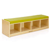 4-Section Bench Cubby - Birch Plywood