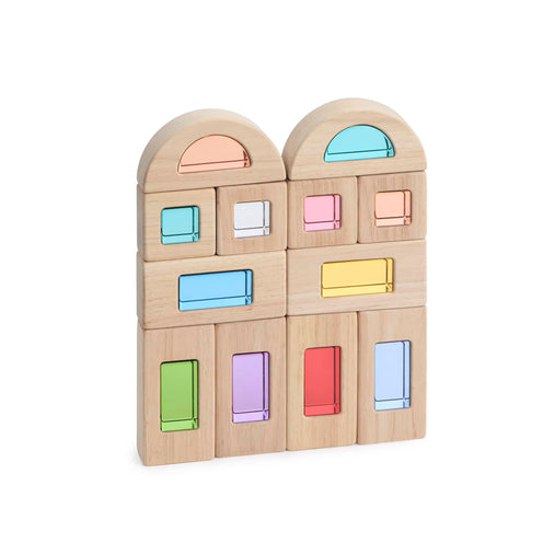 G6832 Wood and Acrylic Unit Block Window Set 24 Pieces Silo 1