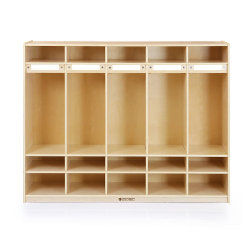 U12104 5 Section Locker  Birch Plywood Front