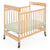 U84000 Safe and Sound Clearview Crib With Mattress Quarter with Blanket