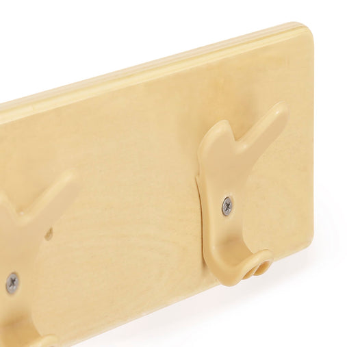 U12107 48in Coat Hook Strip Birch Plywood Detail