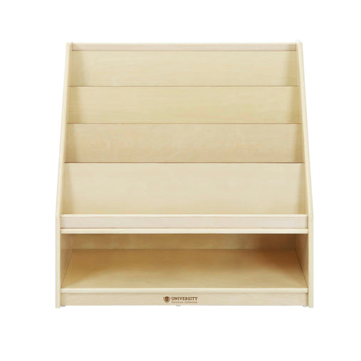 U22103 30 4-Shelf Book Display wBin Storage Front