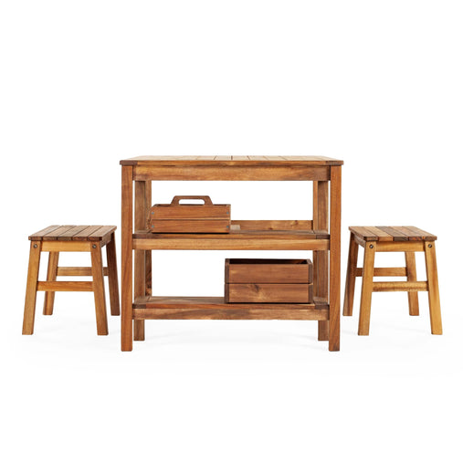 G78202 Martha Stewart Craft Table and Benches Silo 2 Side