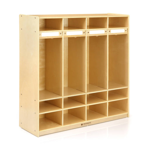 U12103 4 Section Locker Birch Plywood