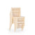 U68103 Stacking Wooden Chair 20 cm 8in Set of 4 Stacked