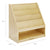 U22103 4-Shelf Book Display with Bins-Birch-Dimension Imagecm