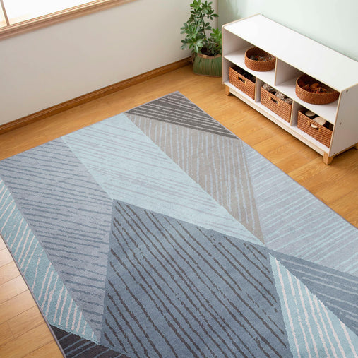 SOP9975 Geometric Carpet Blue Environment