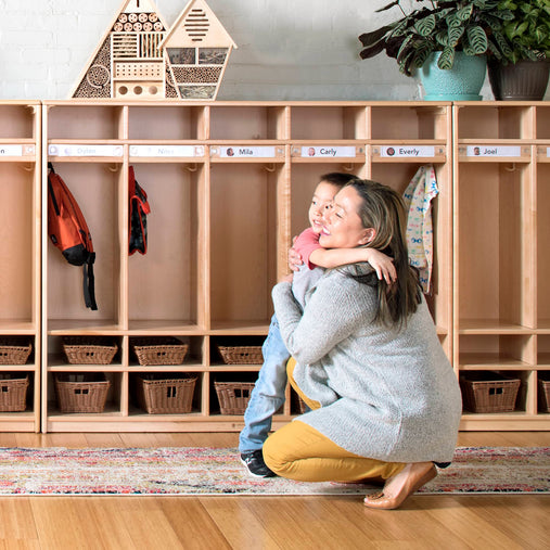 U11102 2-Section Locker Solid Maple Lifestyle 2