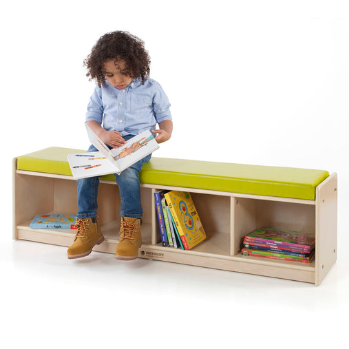 U12108 4 Section Cubby Bench Birch Plywood Lifestyle