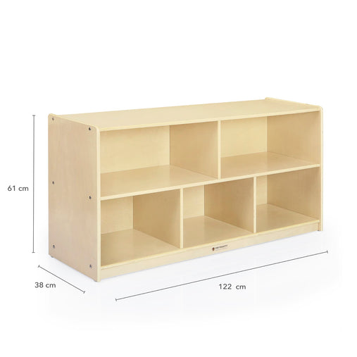 U42101 5-Compartment Storage 61 cm Solid-BirchDimension Imagecm