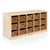 U32101 15 Bin Storage 24 in Birch Plywood Propped
