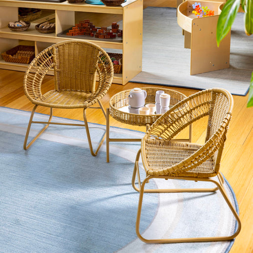 U6243 300603 Kids Washable Wicker Chair Set Env 1