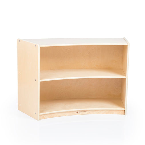 U42132 2-Shelf Right Curved Storage 24in Birch Plywood