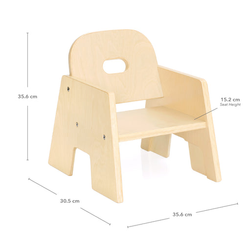 Toddler Stacking Chairs 6" - 2 pack