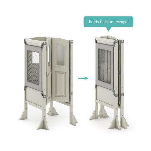 G97501 Martha Stewart Kitchen Helper Taupe Foldable | Taupe