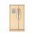 G80441 EdQ Kitchen Refrigerator Natural Silo 2 Front | Natural