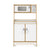 G80434 EdQ Kitchen Microwave and Cupboard White Silo 2 Front | White