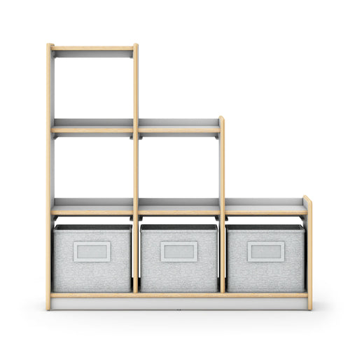 G92211 Curated Storage 3-2-1 Tier White Silo 2 Front | White