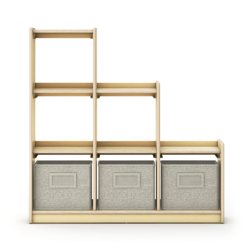 G92210 Curated Storage 3-2-1 Tier Natural Silo 2 Front | Natural