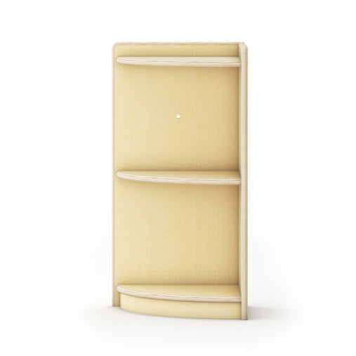 G92220 Curated Storage 2-Tier Corner Unit Natural Silo 2 Front | Natural