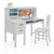 G27651-Taiga desk and hutch gray mainprops update | Gray