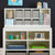 G77102 Martha Stewart Crafting Kids Double Open Storage White Env 2 | Linen White