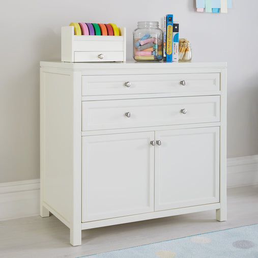 G77101 Martha Stewart Crafting Kids Artwork Storage White Env 1 | Linen White