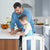G97500  Martha Stewart Kitchen Helper White Lifestyle Detail | Linen White