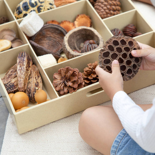 300578 Loose Parts Stackable Tray Poly  Lifestyle 1 | Natural