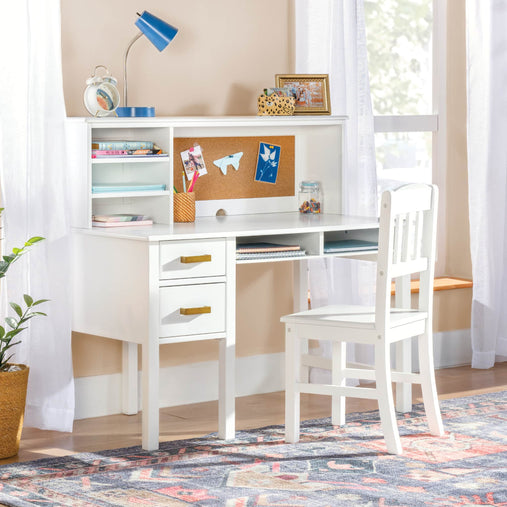 G27650 Taiga Desk and Hutch White Env 0114 Main | White
