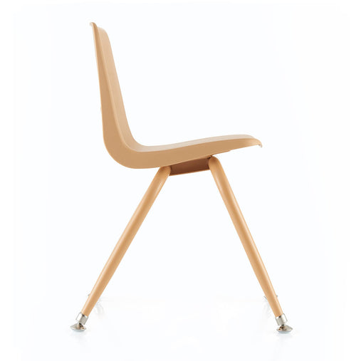 U67108 Tapered Leg Stackable Chair 40 cm Natural Side | 44 cm