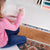 G27642 Guidecraft Childrens Media Desk and Chair Set White Lifestyle Detail 3 | White