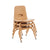 U67104 Tapered Leg Chair Natural Stack | 24 cm