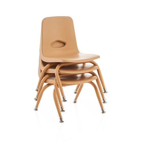 U67104 Tapered Leg Chair Natural Stack | 24 cm