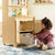 G80435 EdQ Kitchen Microwave and Cupboard Natural Lifestyle 5398 | Natural
