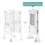 G97329 Contemporary Kitchen Helper White Folding | White