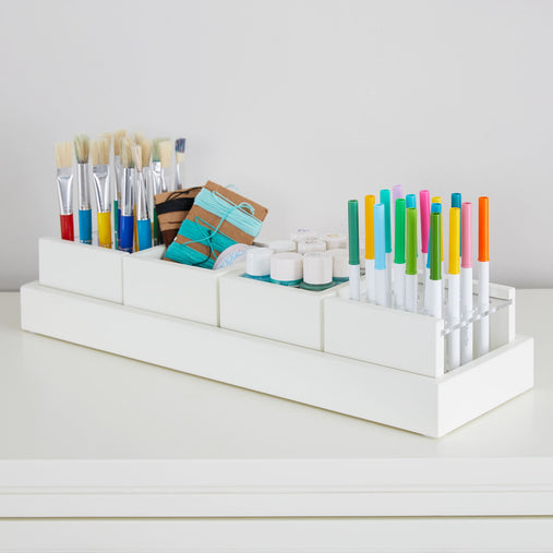 G77112 Martha Stewart Crafting Kids Accessory Tray White Env 1 | Linen White